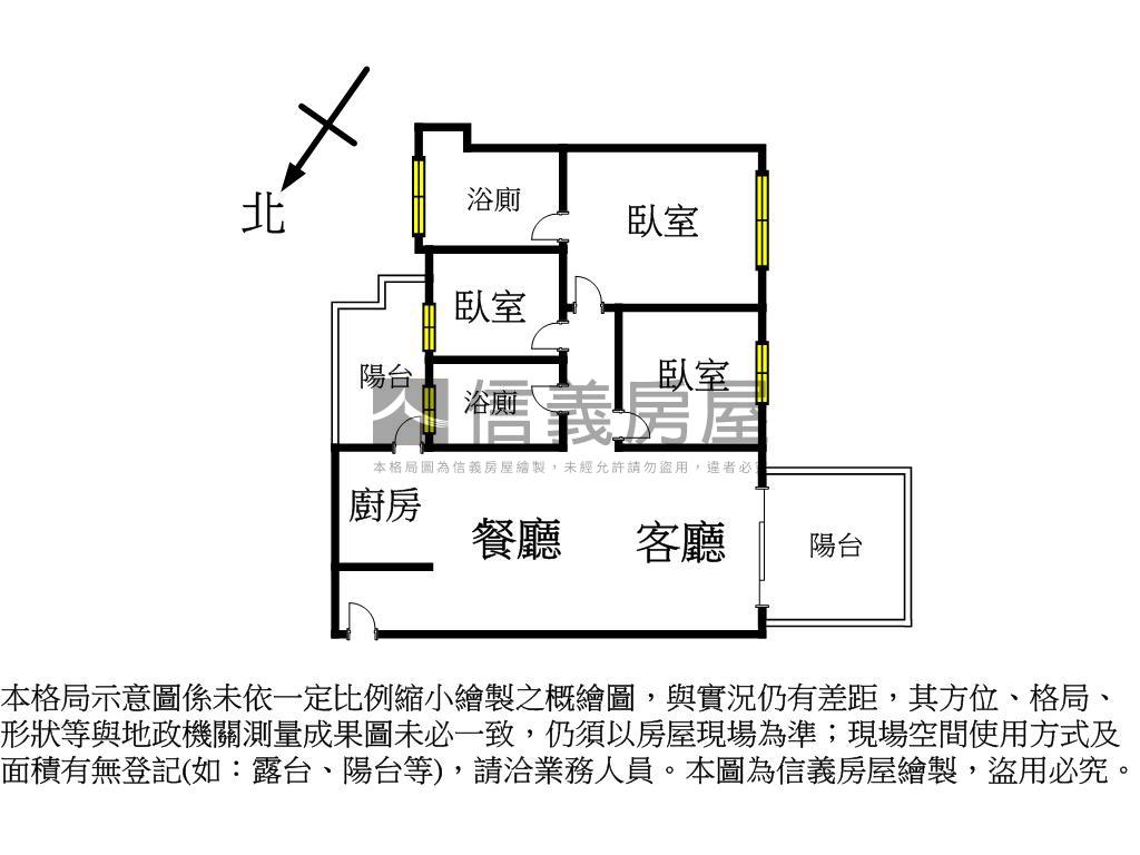 來看～永信３房平車房屋室內格局與周邊環境