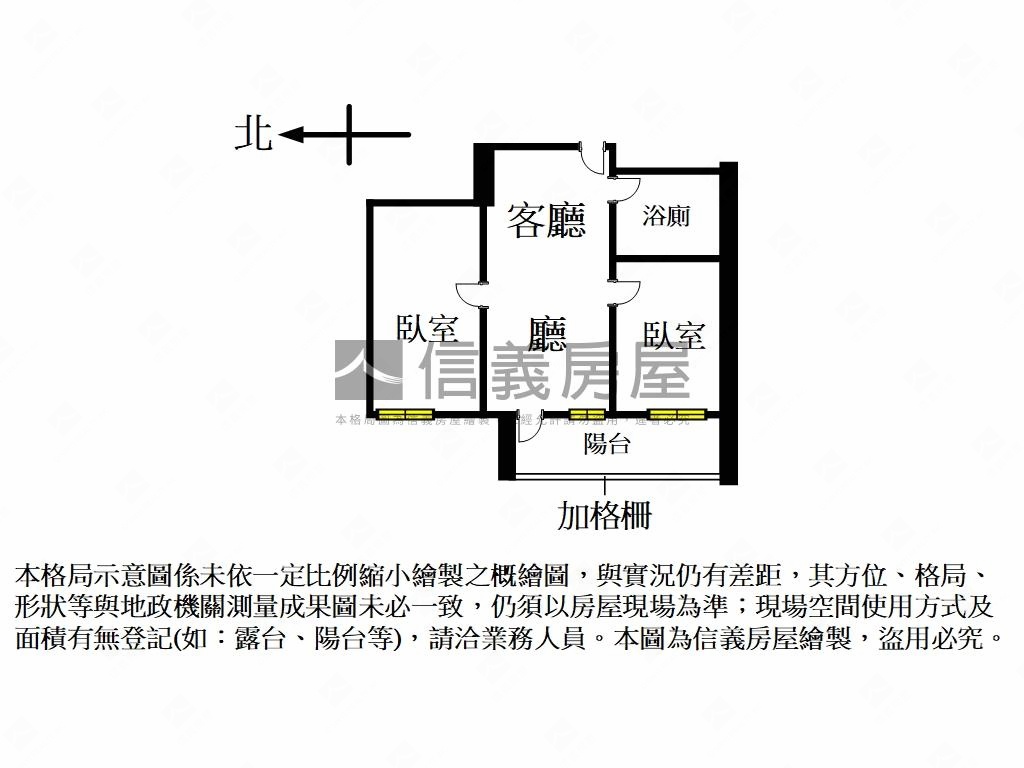 市政１號院次頂樓二房平車房屋室內格局與周邊環境