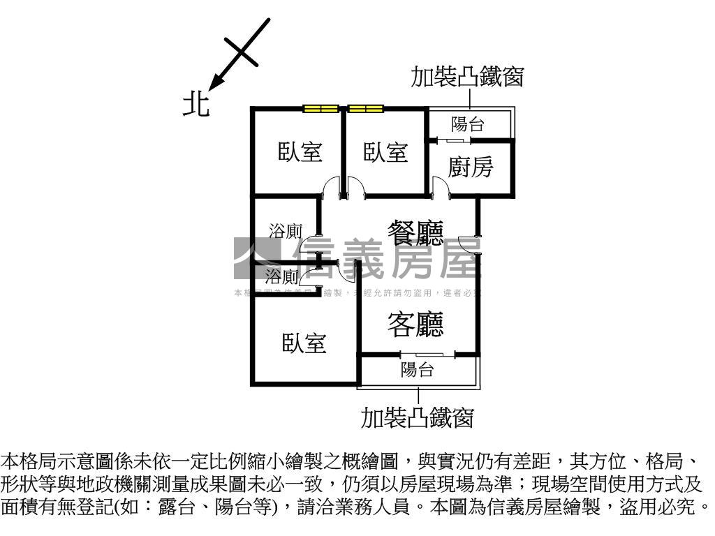 宏盛頂好美三房房屋室內格局與周邊環境