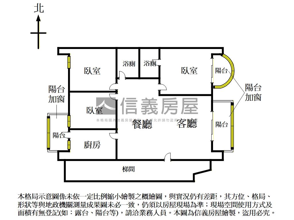 陽光山莊高樓美景三房房屋室內格局與周邊環境