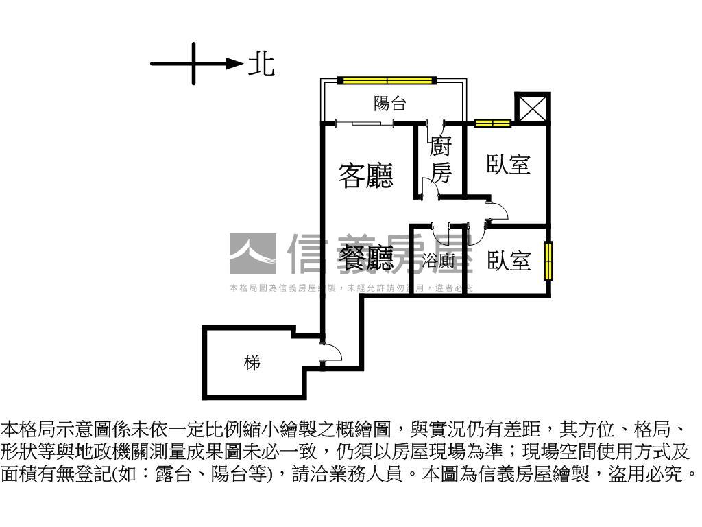 景安捷運後棟稀有電梯兩房房屋室內格局與周邊環境