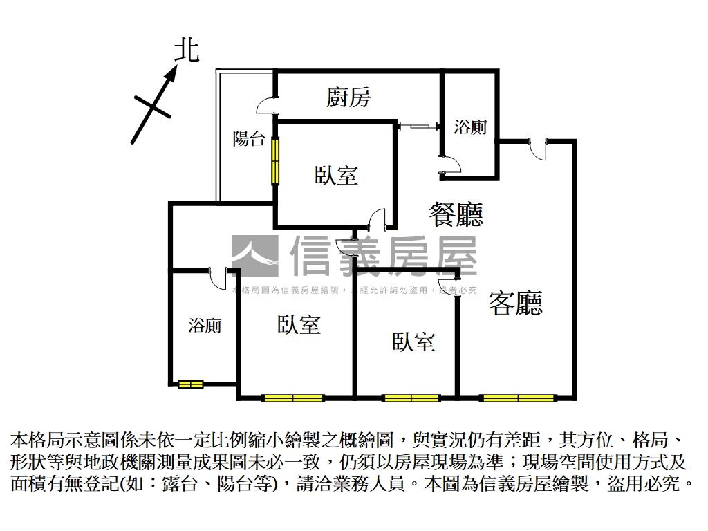 ★新接高樓幸福昇樺３房★房屋室內格局與周邊環境