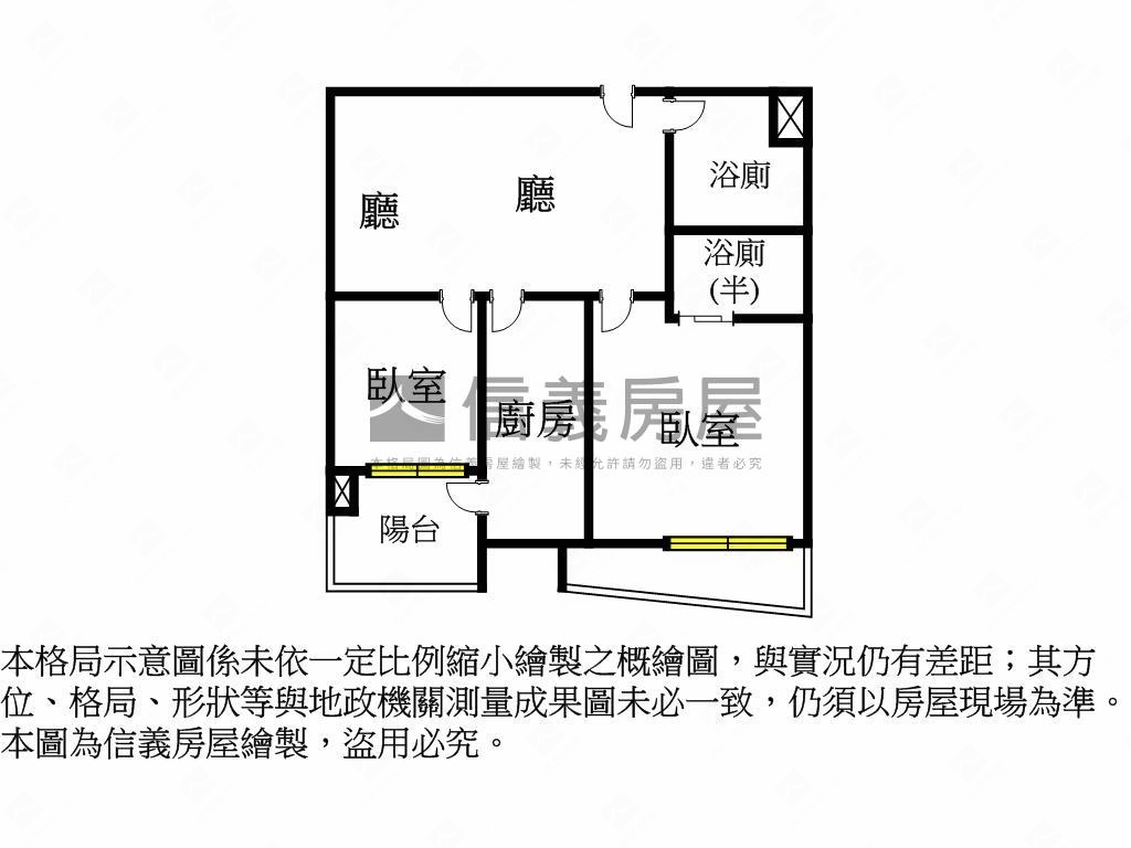 喆美－全新低總價兩房房屋室內格局與周邊環境