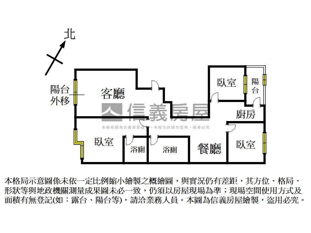 水景花園美三房車位房屋室內格局與周邊環境