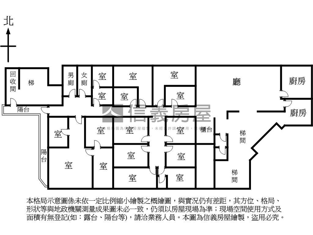 逢甲商圈整層企業總部商辦房屋室內格局與周邊環境