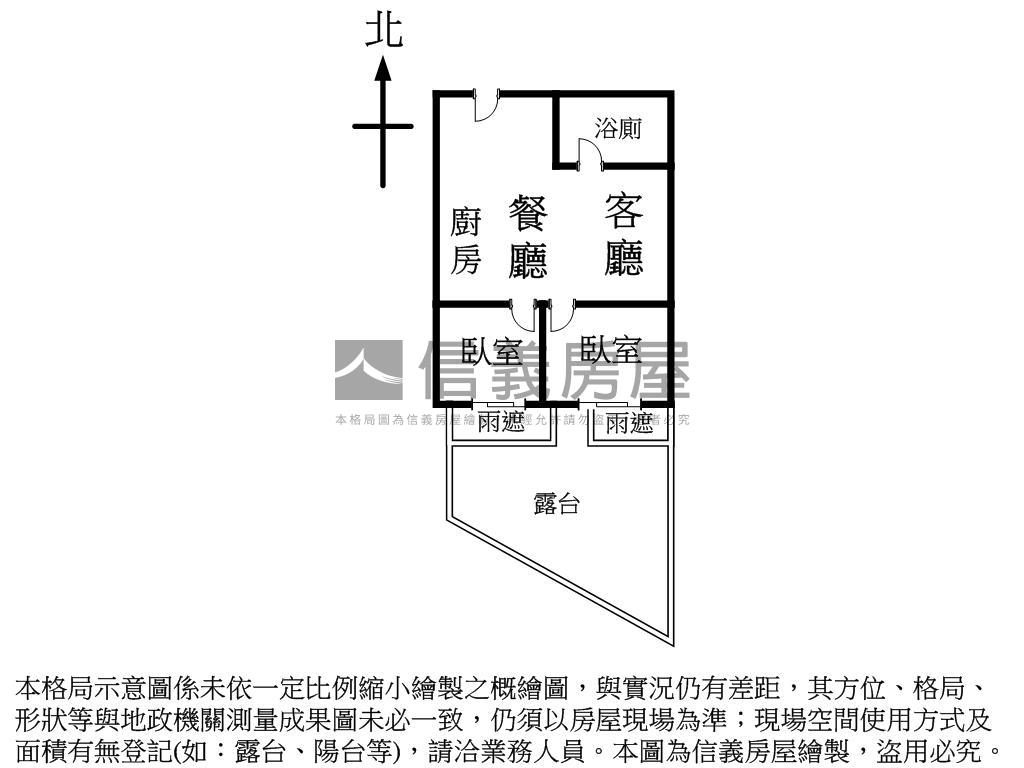 捷運新時代２房露臺有車位房屋室內格局與周邊環境
