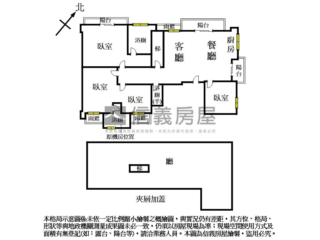 政大附中一層一戶景觀四房房屋室內格局與周邊環境