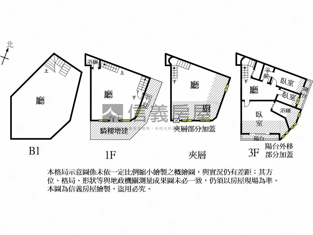 北區面公園角窗店面房屋室內格局與周邊環境
