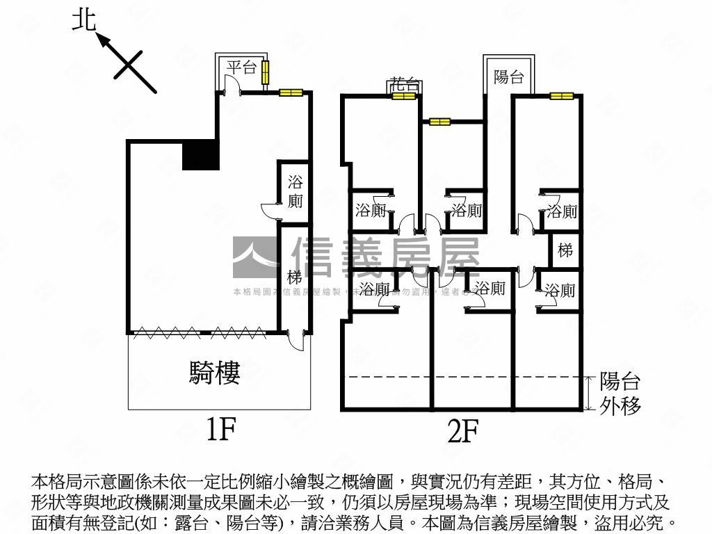 鈴木華城壹樓＋貳樓雙店面房屋室內格局與周邊環境