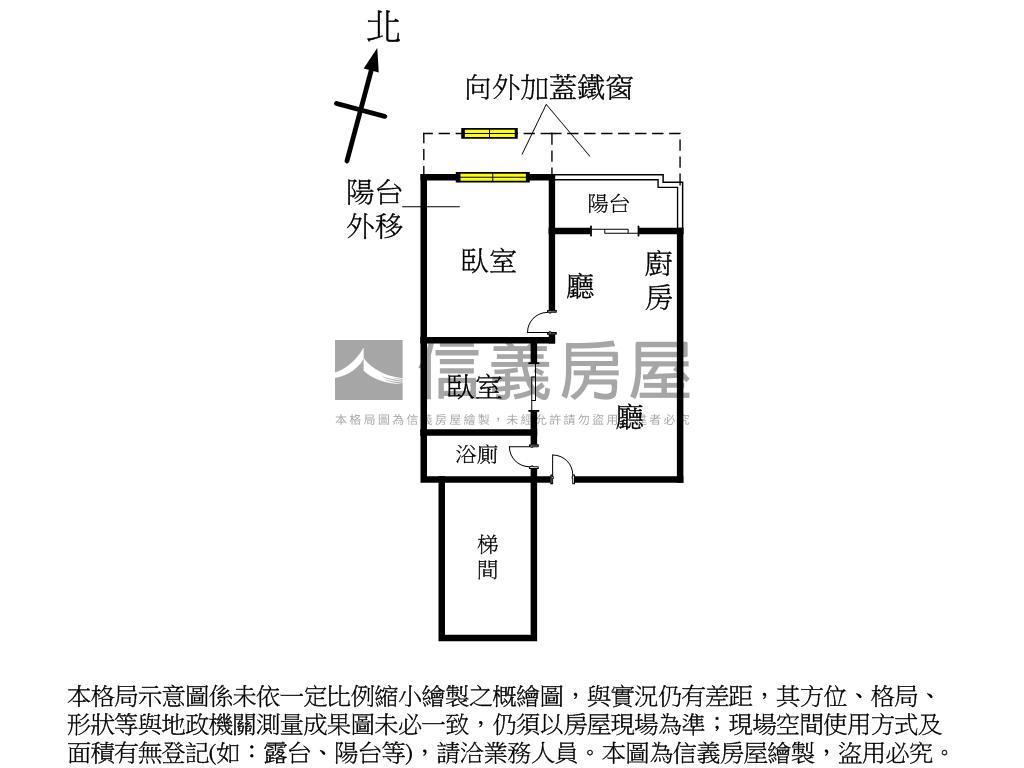捷運二房陽台秀朗百年好合房屋室內格局與周邊環境