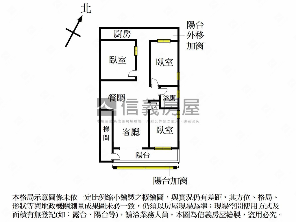 近未來捷運。邊間３樓房屋室內格局與周邊環境