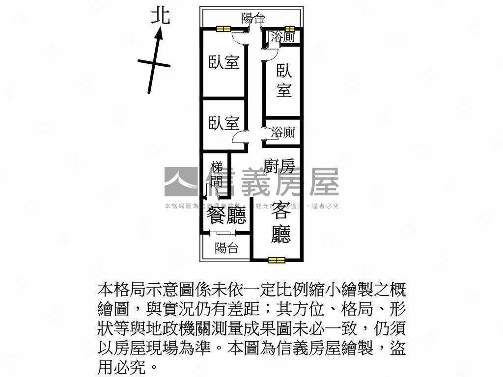 ＹＫＫ對面明亮美妝二樓Ｂ房屋室內格局與周邊環境