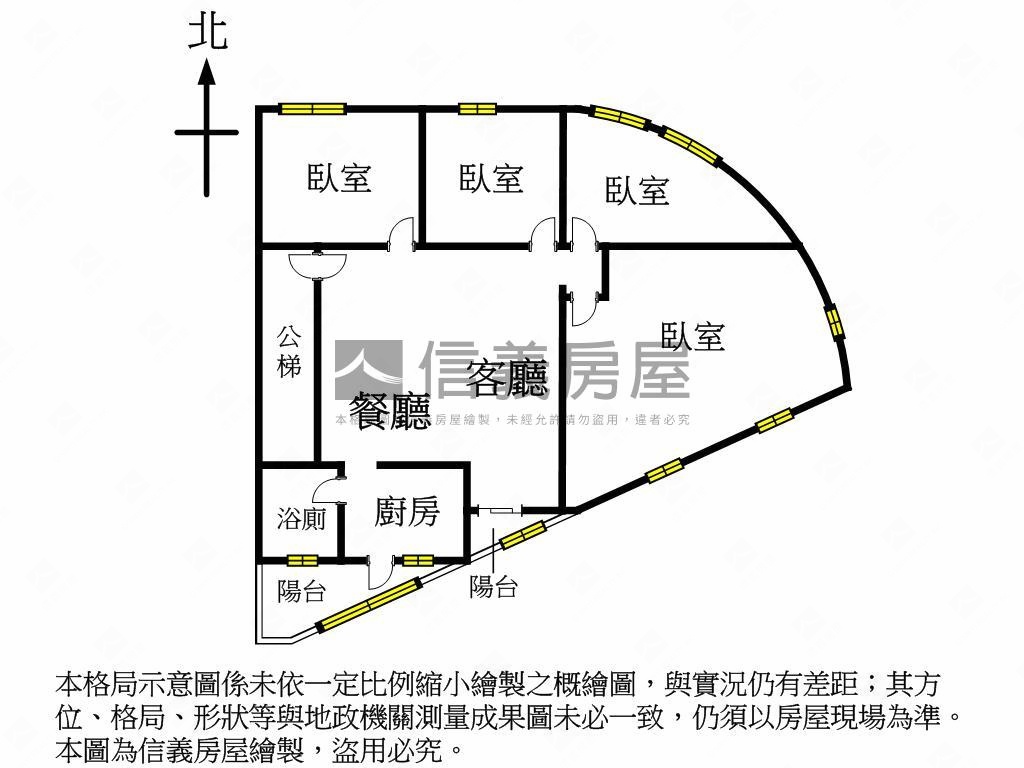 華興街大空間美寓房屋室內格局與周邊環境