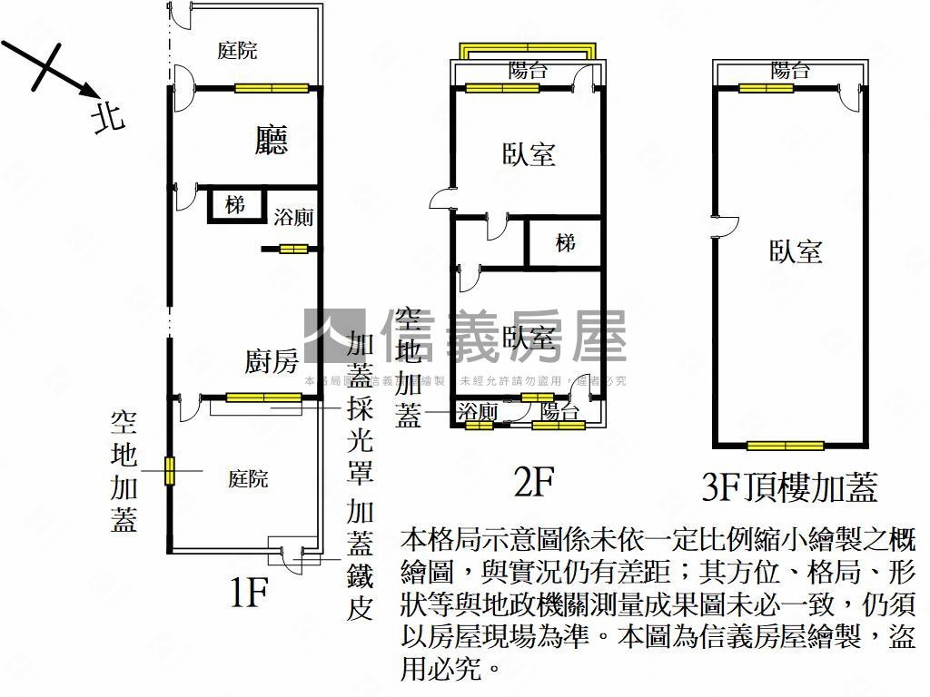 龍泉街前院透天Ａ房屋室內格局與周邊環境