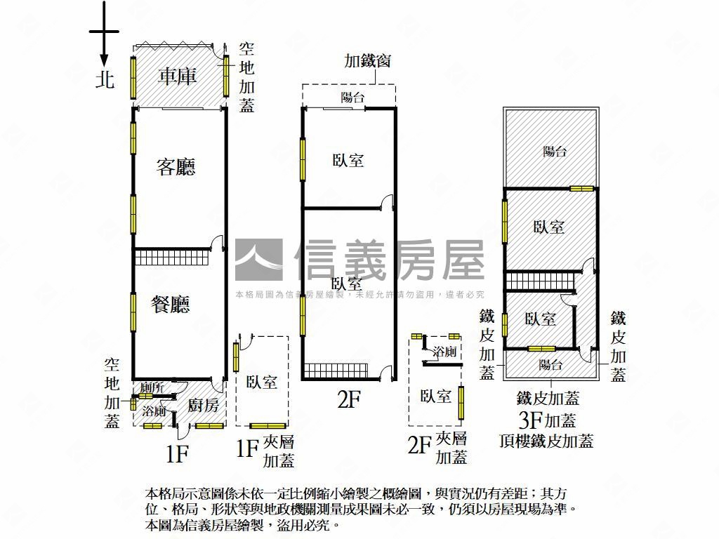 二聖三面採光邊間車庫透天房屋室內格局與周邊環境