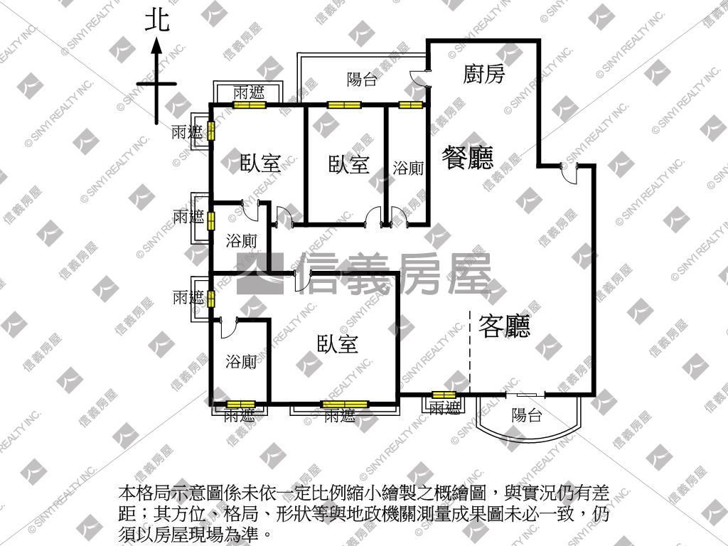 謙仰‧朝南景觀．雙平車房屋室內格局與周邊環境