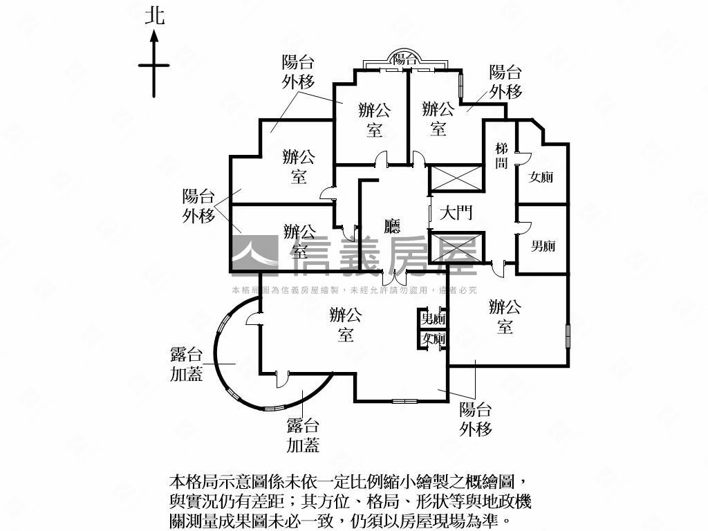 西區視野大空間商辦房屋室內格局與周邊環境