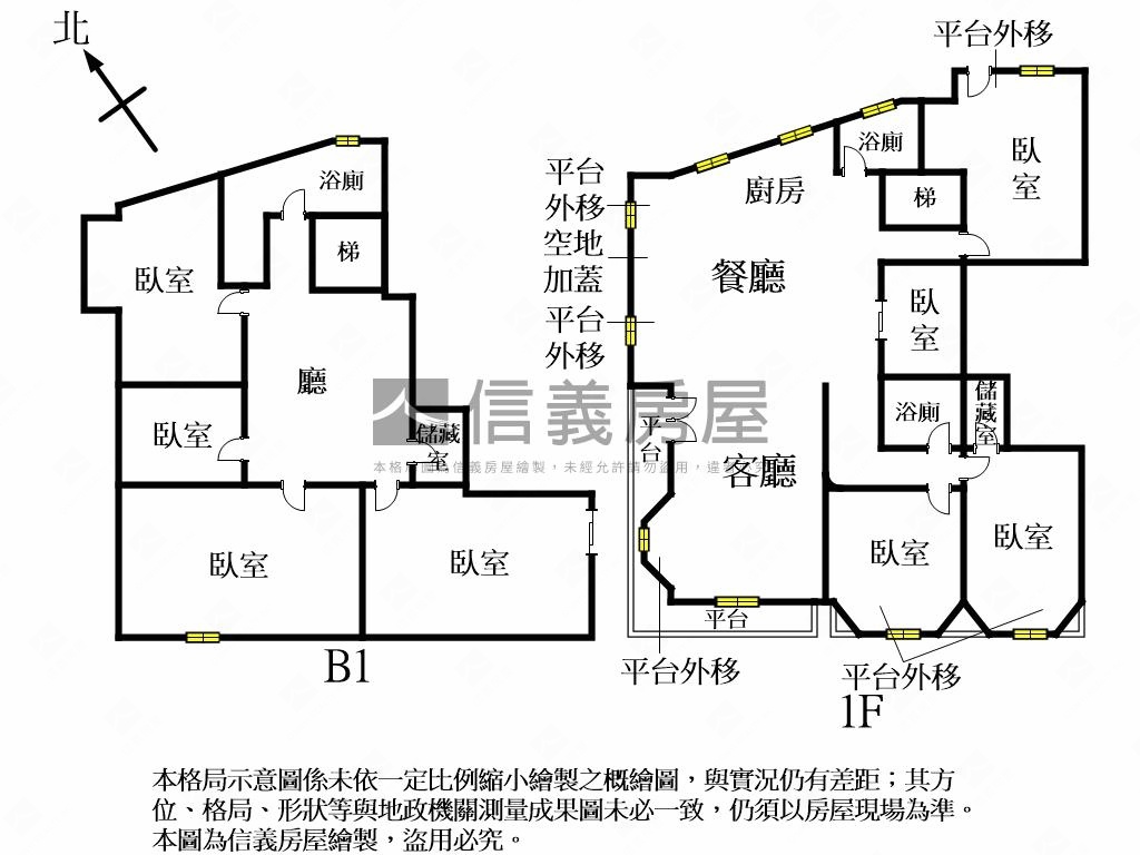 天母邊間靜巷一樓房屋室內格局與周邊環境