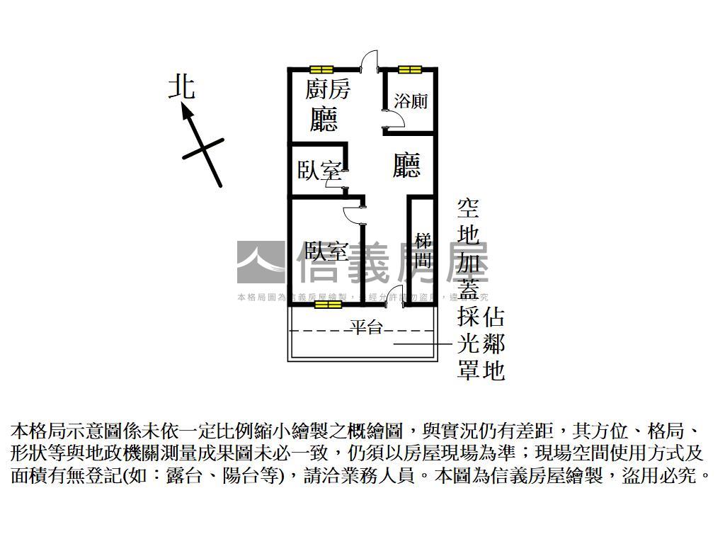和平路一樓美兩房房屋室內格局與周邊環境
