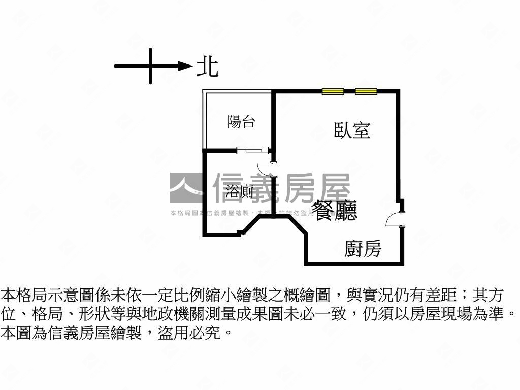 統創緻全景窗獨立陽台戶房屋室內格局與周邊環境