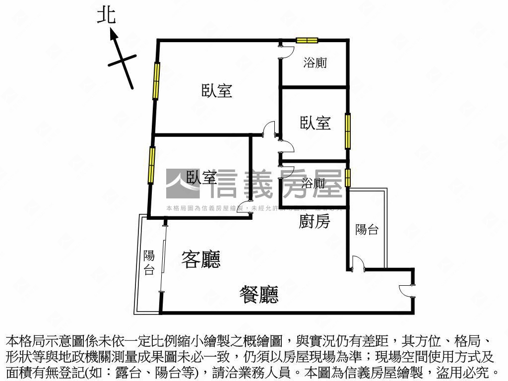 近台積電ｔ新加坡式三房Ⅰ房屋室內格局與周邊環境