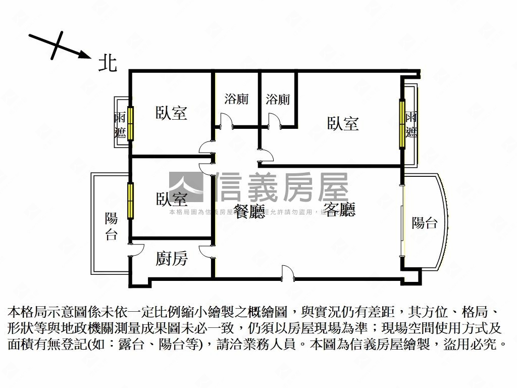 台北好境三房車位房屋室內格局與周邊環境