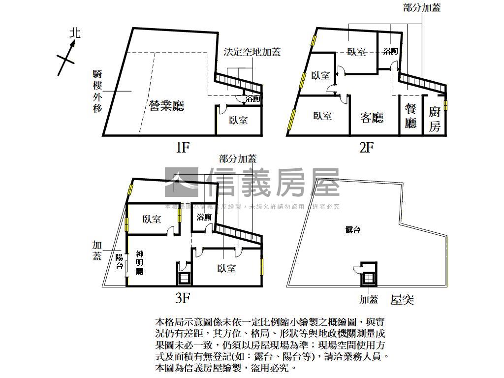春日路大面寬透天店面房屋室內格局與周邊環境