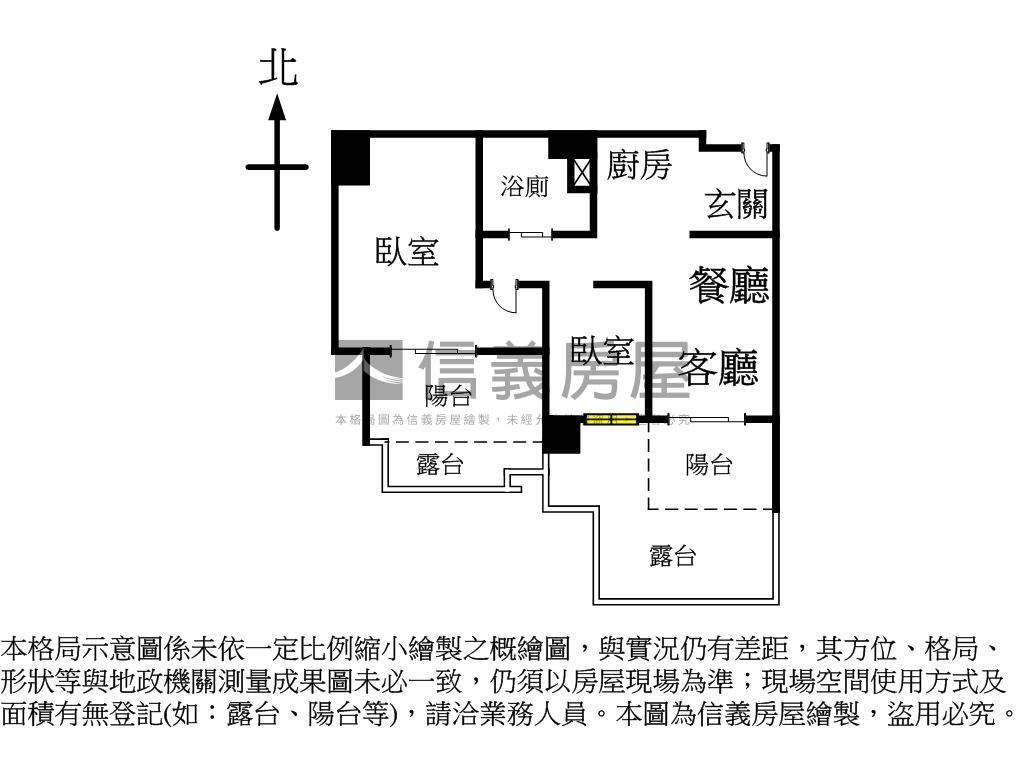 專任新碩華御朝南2房車位房屋室內格局與周邊環境