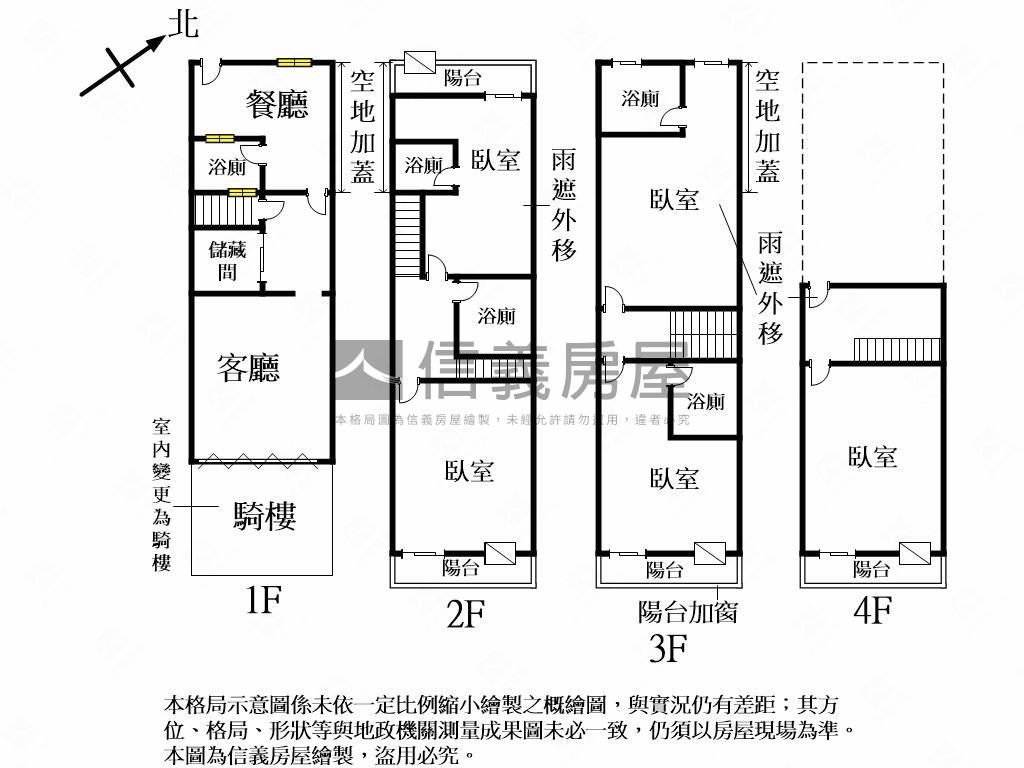 九年國教臨路騎樓大透天房屋室內格局與周邊環境