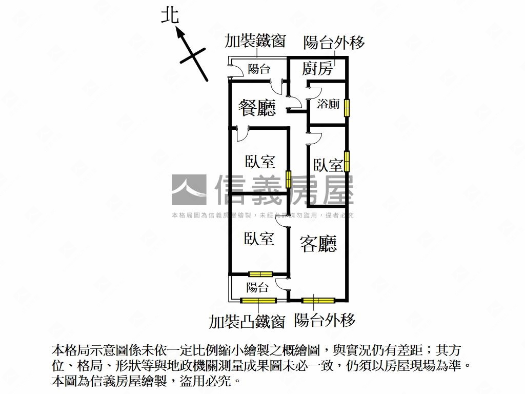 捷運公寓三樓房屋室內格局與周邊環境