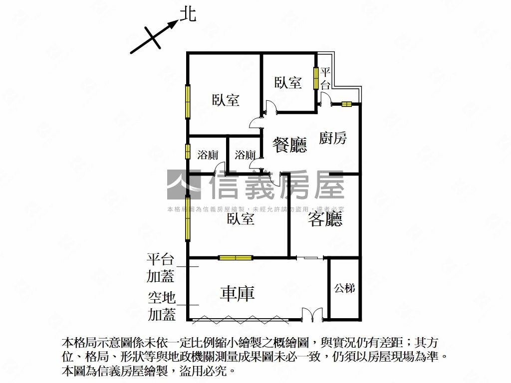 天母西路庭院一樓房屋室內格局與周邊環境