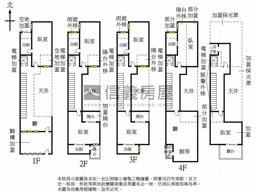 北區園道旁臨路清水模別墅房屋室內格局與周邊環境