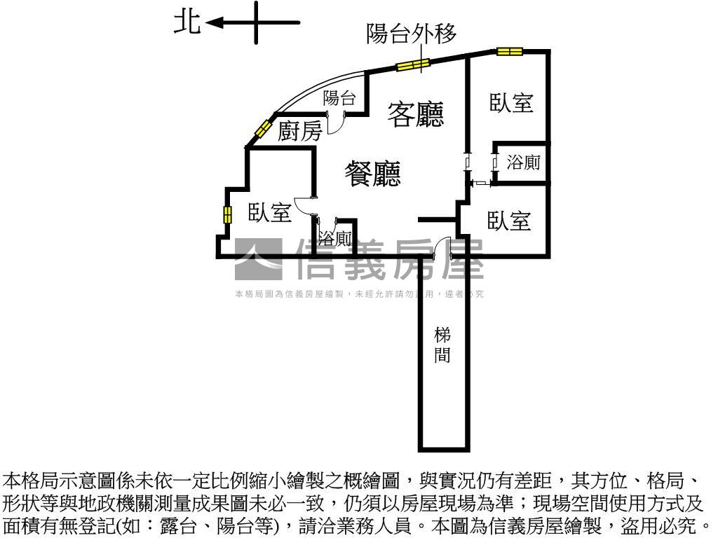 翠堤河景次高樓三房車房屋室內格局與周邊環境