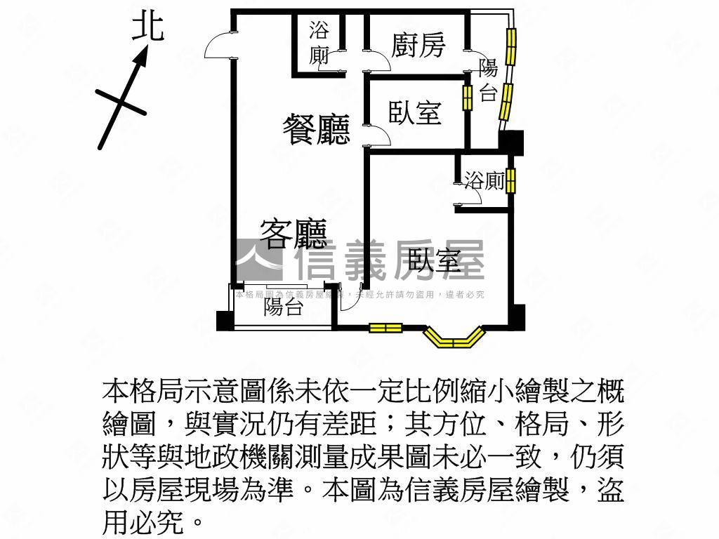 近市府縣府風華大２房房屋室內格局與周邊環境