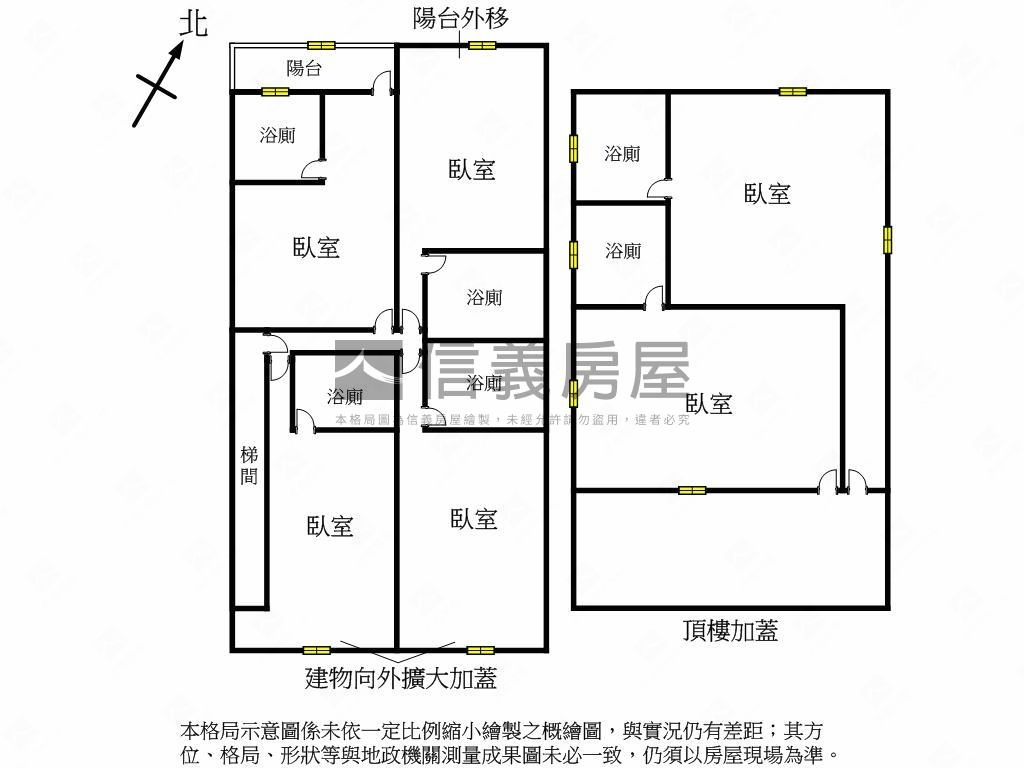 近千坪公園收租公寓頂加房屋室內格局與周邊環境