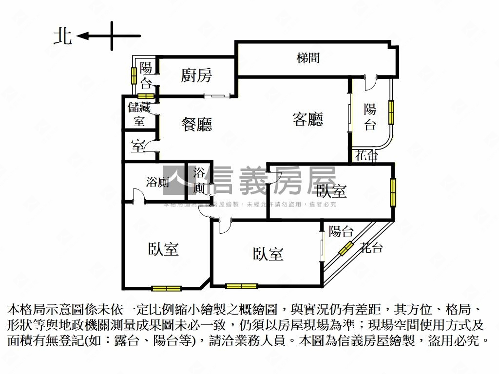 中正國中學區三房房屋室內格局與周邊環境