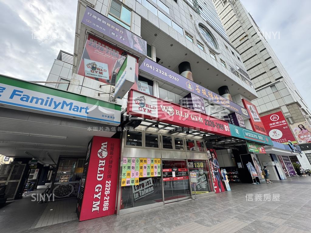 草悟道勤美商圈商業用店面房屋室內格局與周邊環境