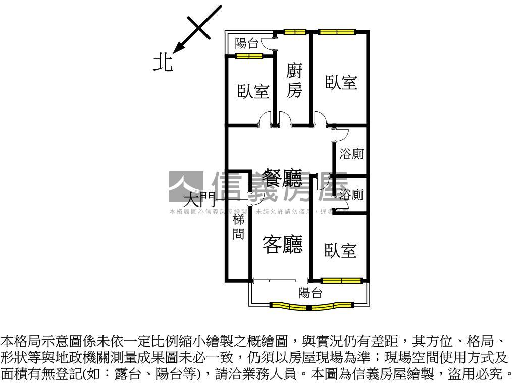 黃金海岸美三房房屋室內格局與周邊環境