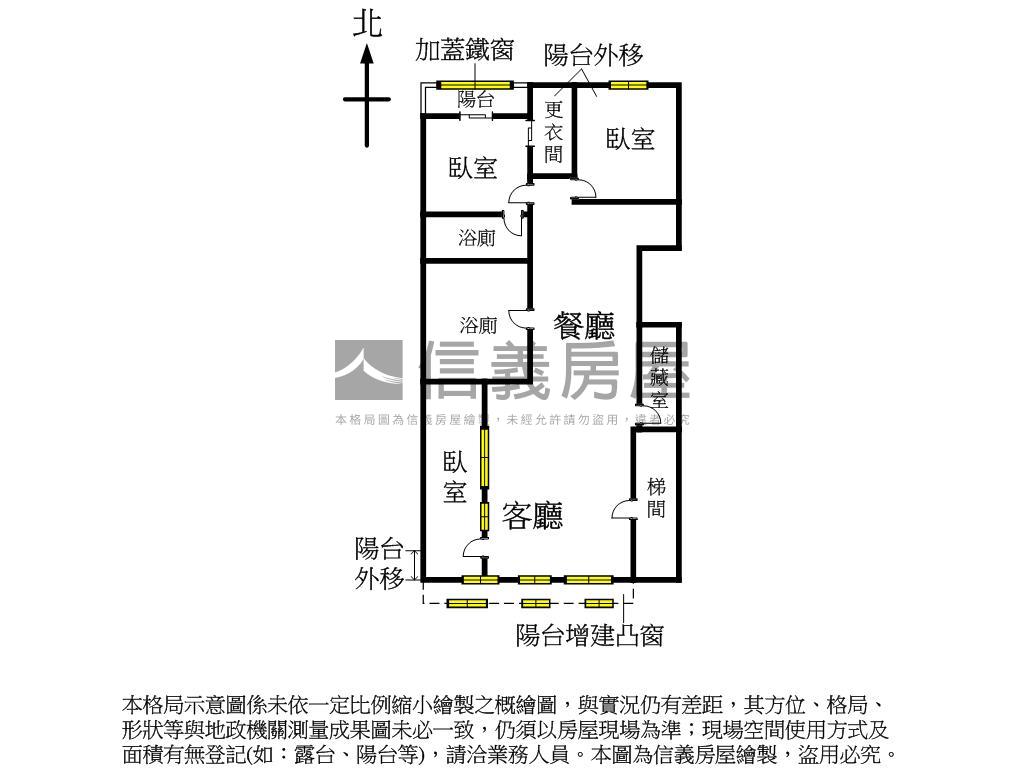 質感美妝電梯松江建北三房房屋室內格局與周邊環境