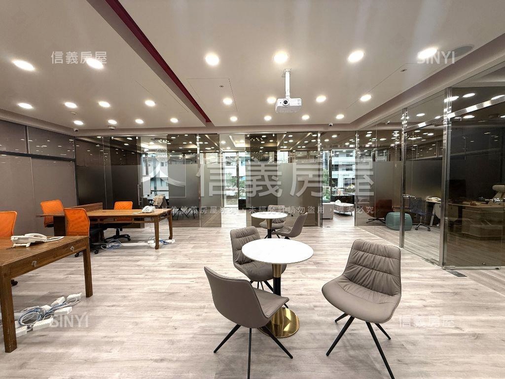 大都會新裝潢辦公室有吧台房屋室內格局與周邊環境