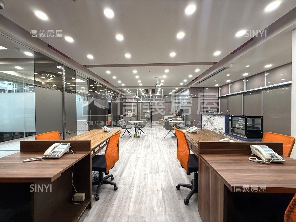 大都會新裝潢辦公室有吧台房屋室內格局與周邊環境