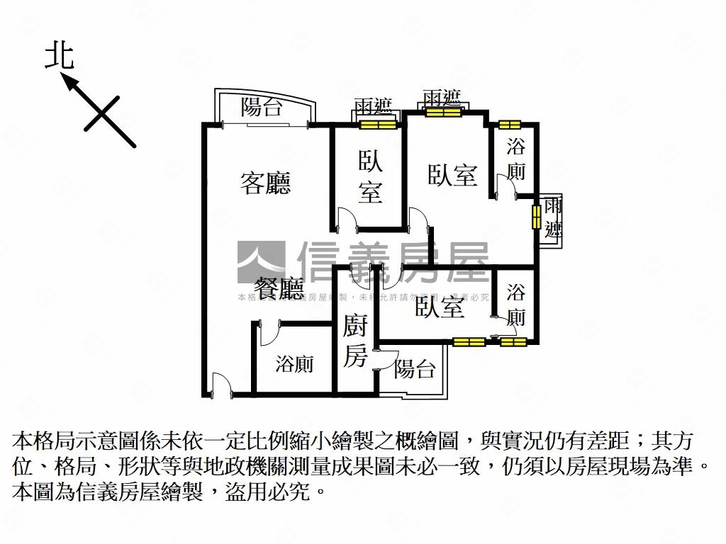 尊榮墨濤院˙晴空３房車位房屋室內格局與周邊環境