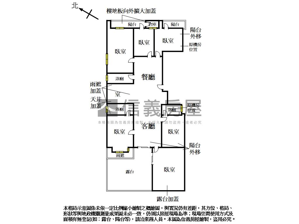 永康５房❤綠意露臺大戶房屋室內格局與周邊環境