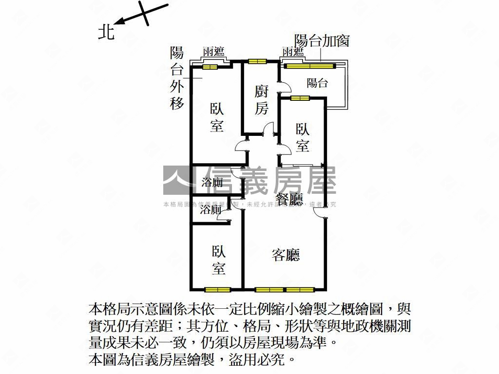 黃金次頂樓美學苑三房平車房屋室內格局與周邊環境