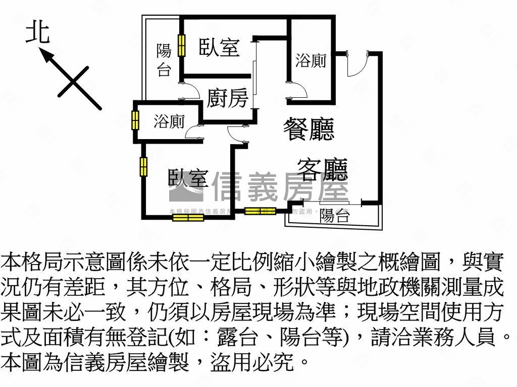 絕美水岸景觀高質感２房房屋室內格局與周邊環境