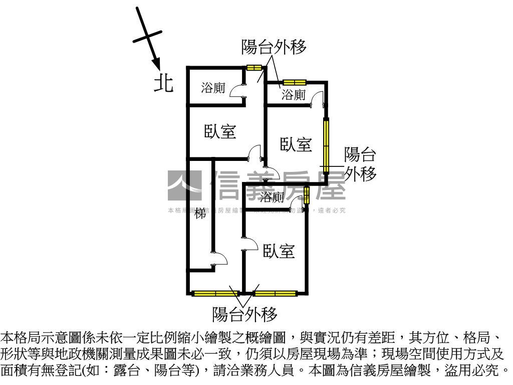 近捷運邊間二樓房屋室內格局與周邊環境