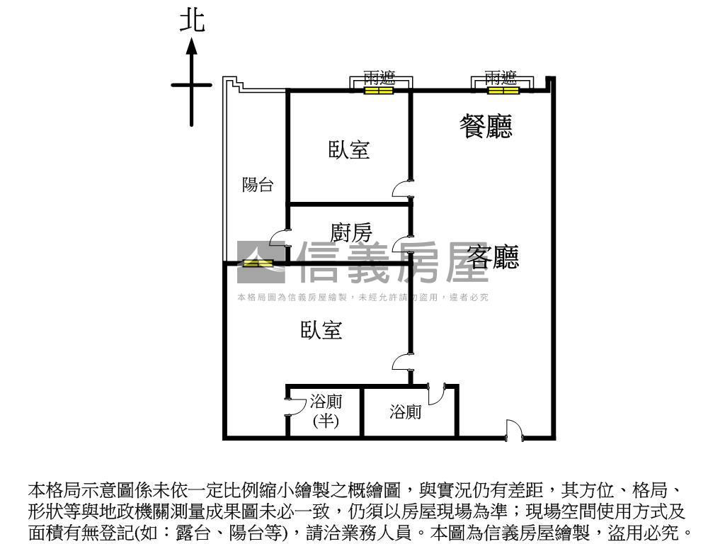 內湖三總商圈藝術館２房房屋室內格局與周邊環境