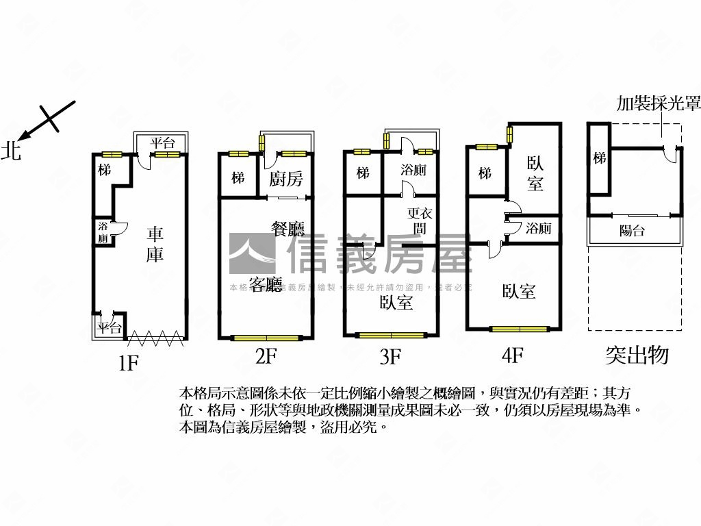 華興旁臨路透天房屋室內格局與周邊環境