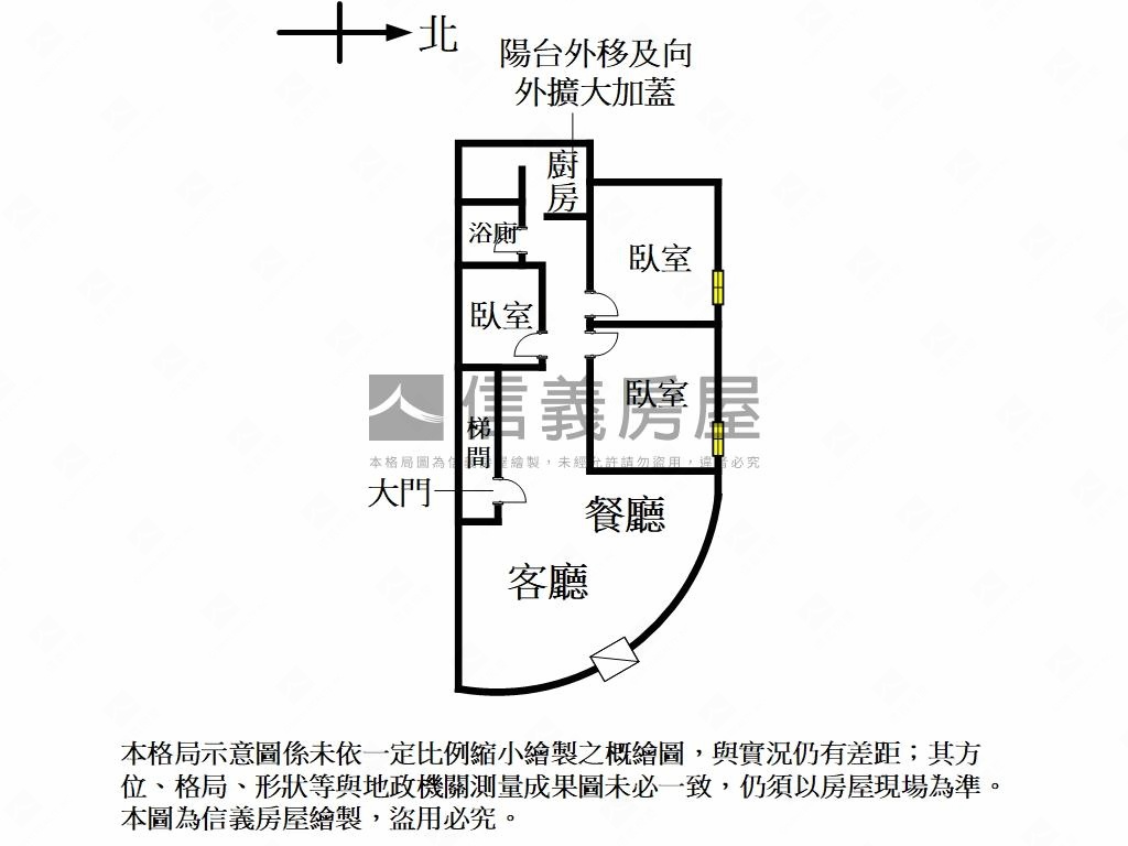 圓圓滿滿３樓美寓房屋室內格局與周邊環境