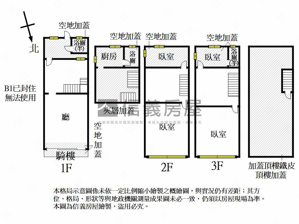 近輕軌籬仔內活巷透天房屋室內格局與周邊環境